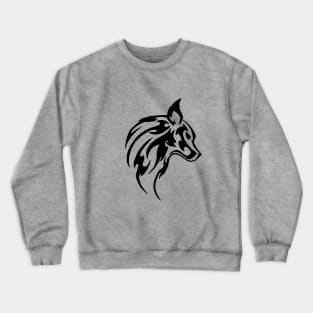 Black wolf Crewneck Sweatshirt